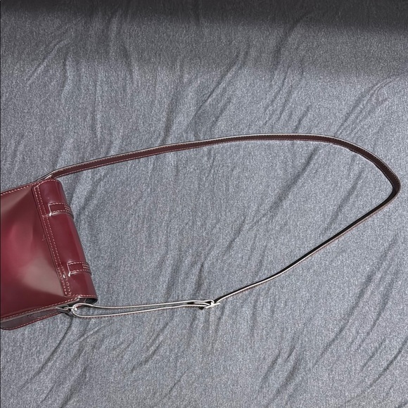 Dr. Martens dark maroon Leather Crossbody Bag - Picture 3 of 7